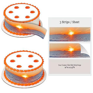 Strip Cake Topper, 3 Strips / Sheet
